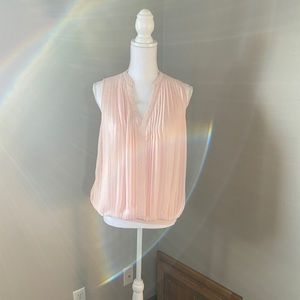 Pale Pink pleated blouse